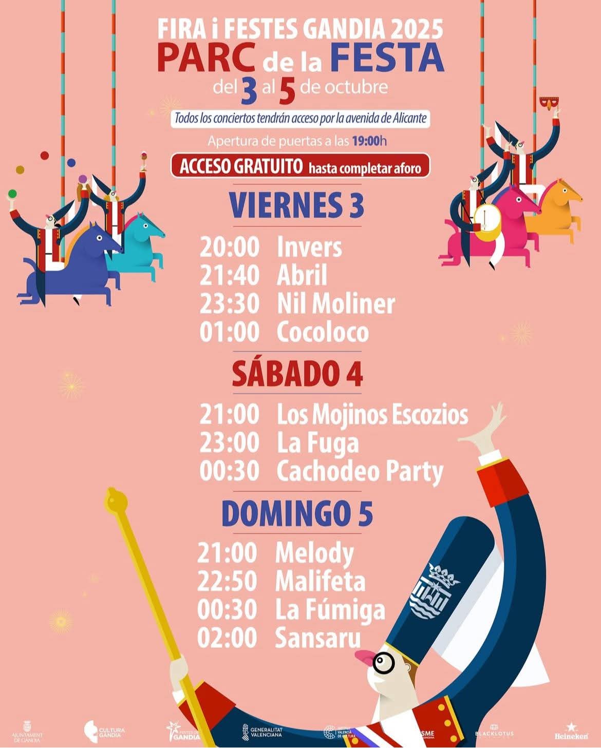 conciertos fira i festes gandia 2025